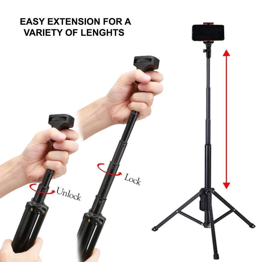 Acuvar Inch Elite Series Professional Heavy Duty Tripod Tall Adjustable DSLR Camera & Camcorder Tripod Stand -Stable Aluminum (54" Inch)