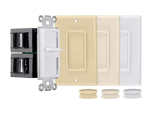 Monoprice 100W Slider Impedance Matching Speaker Volume Control with Color Kit, Connect Multiple Speaker Pairs to a Single Power Amplifier or Receiver