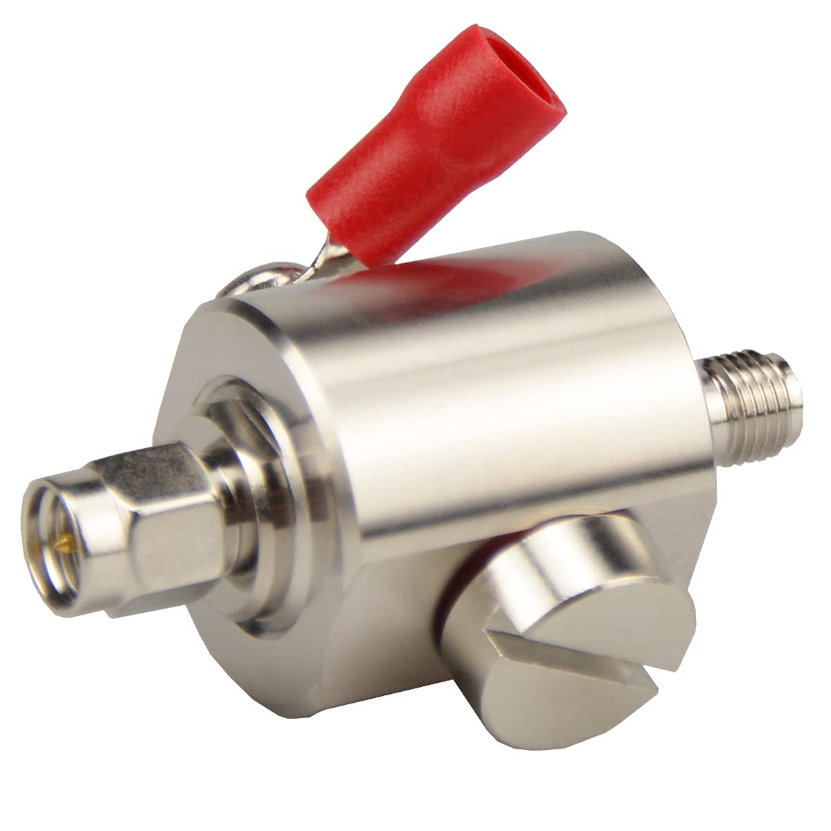 Come-buy SMA Lightning Arrestor Surge Protector with SMA Male to Female Connector 0-6GHz, Replaceable Gas Tube Element, 90V