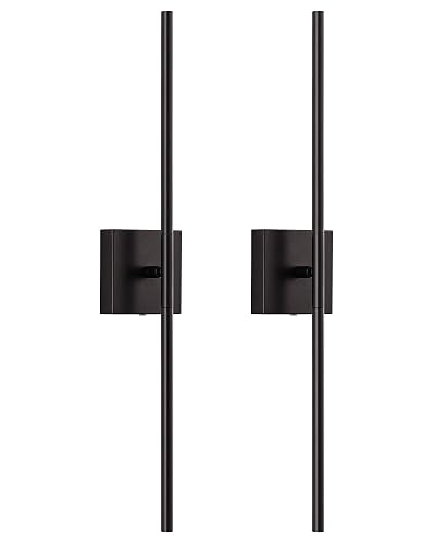 KDG Cordless Wall Sconces Set of 2, Wireless 5200mAh Rechargeable Battery Operated LED Wall Lamps with Remote, 360° Rotate Lightings for Wall