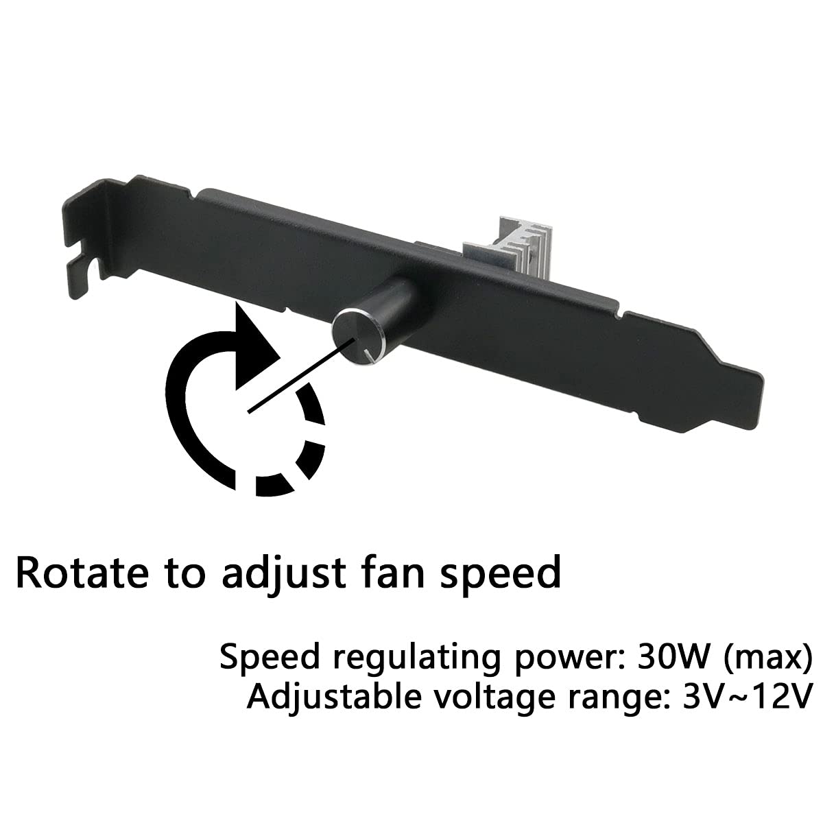 DGHAOP PC Case Fan Governor PWM Temperature Control 3Pin/4pin PCI Cooling Fan Speed Controller SATA Power Supply