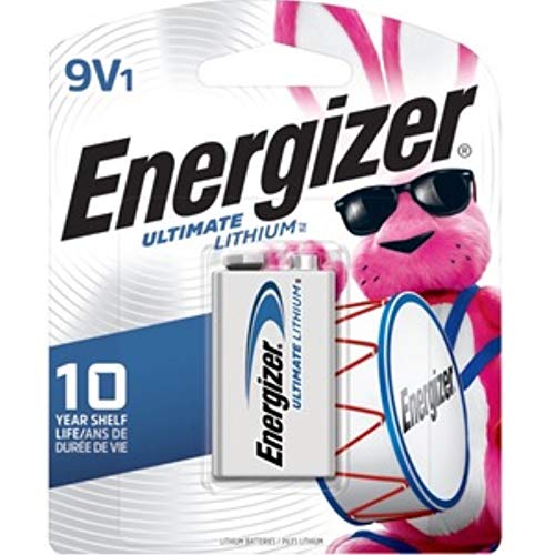 Energizer L522BP Ultimate Lithium Battery, 9-Volt - Quantity 6