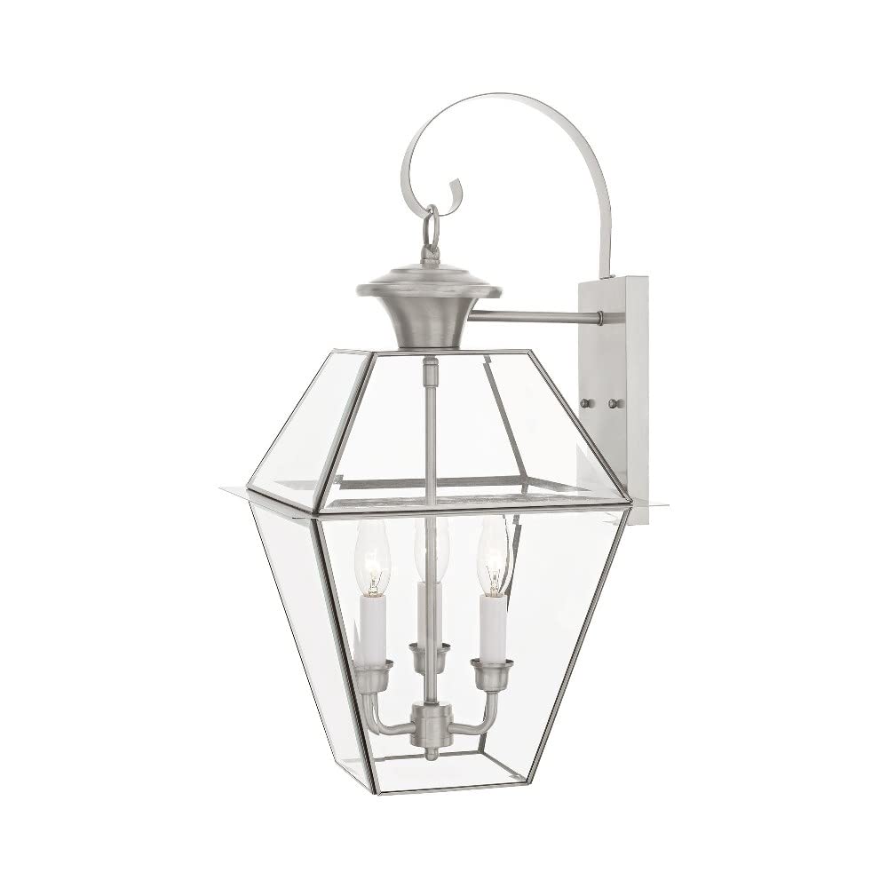 Livex Lighting 2381-07 Westover 3-Light Outdoor Wall Lantern, Bronze