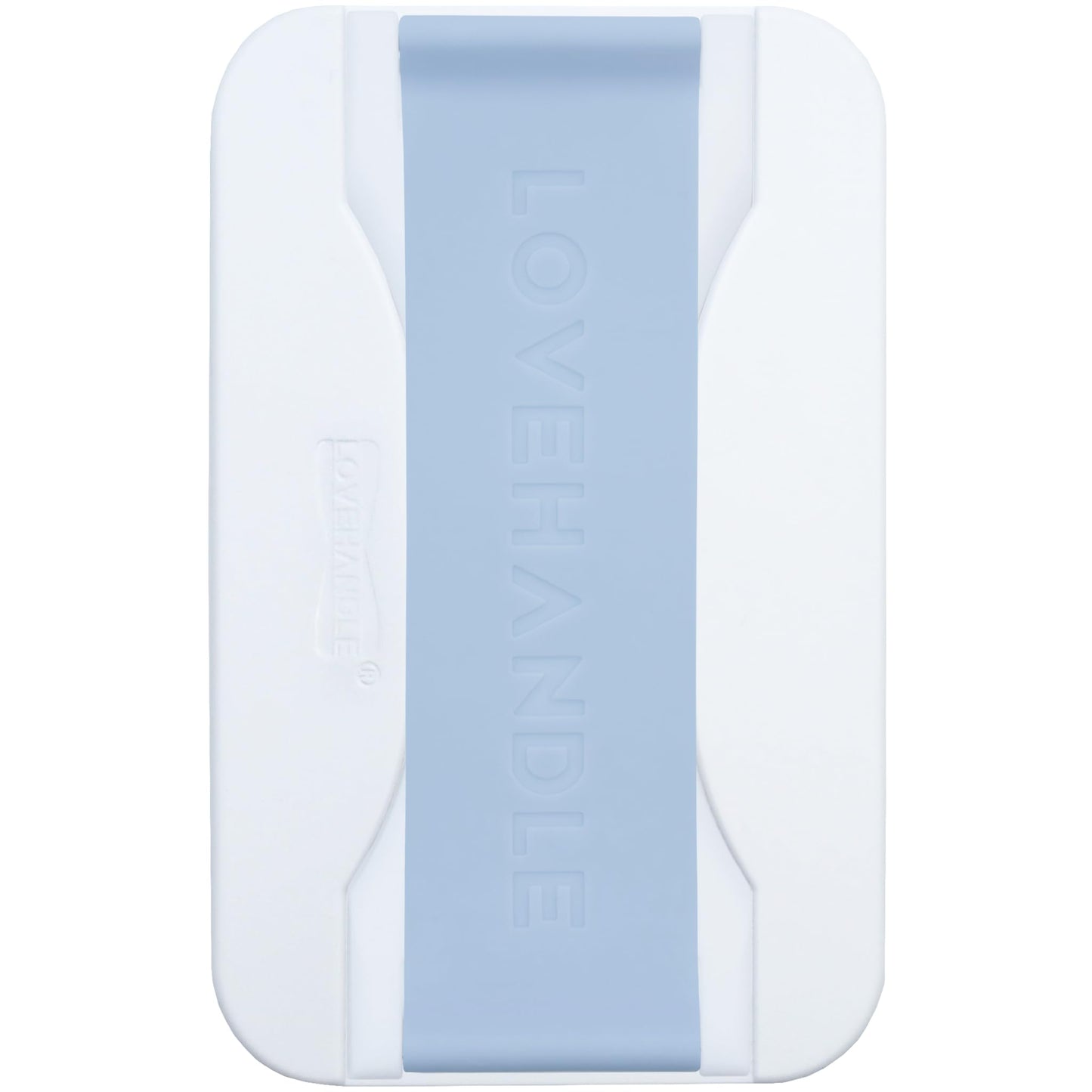 LoveHandle PRO for MagSafe Compatible Magnetic Phone Grip - Phone Strap - Mount, Handle and Kickstand for Smartphone and Tablet - Airy Blue - Eligible