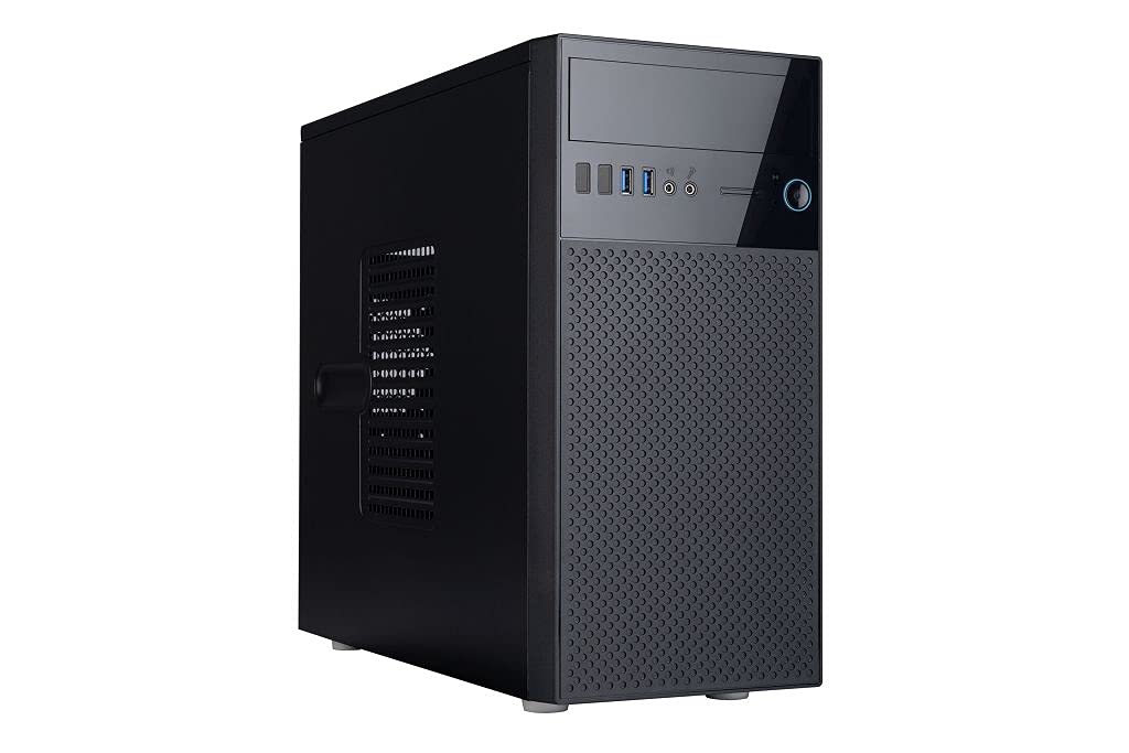 in Win EN708 Micro ATX Mini Tower Computer Case only, 5.25" Drive Bay x 1, USB 3.0 Front Ports x 2, HD Audio