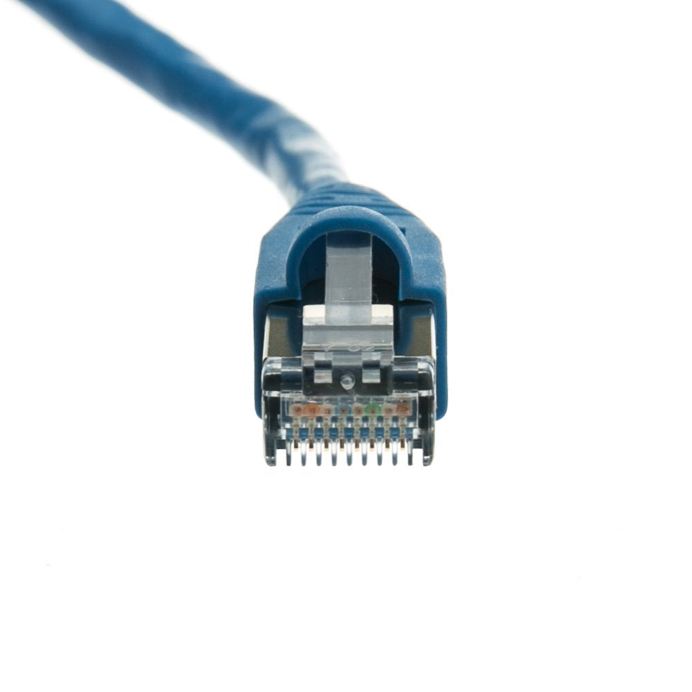 CableWholesale Cat6a Shielded Ethernet Cable, 10 Gigabit, 20 ft, Blue