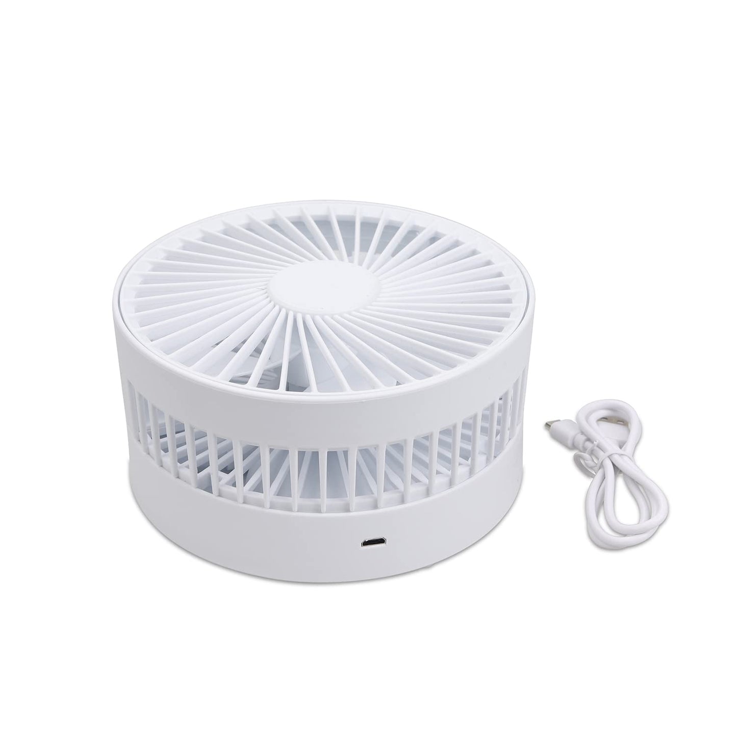 Foldable Portable Fan - Extendable and Adjustable Angle, Low Noise and Lightweight Desk Fan USB and Batt charge