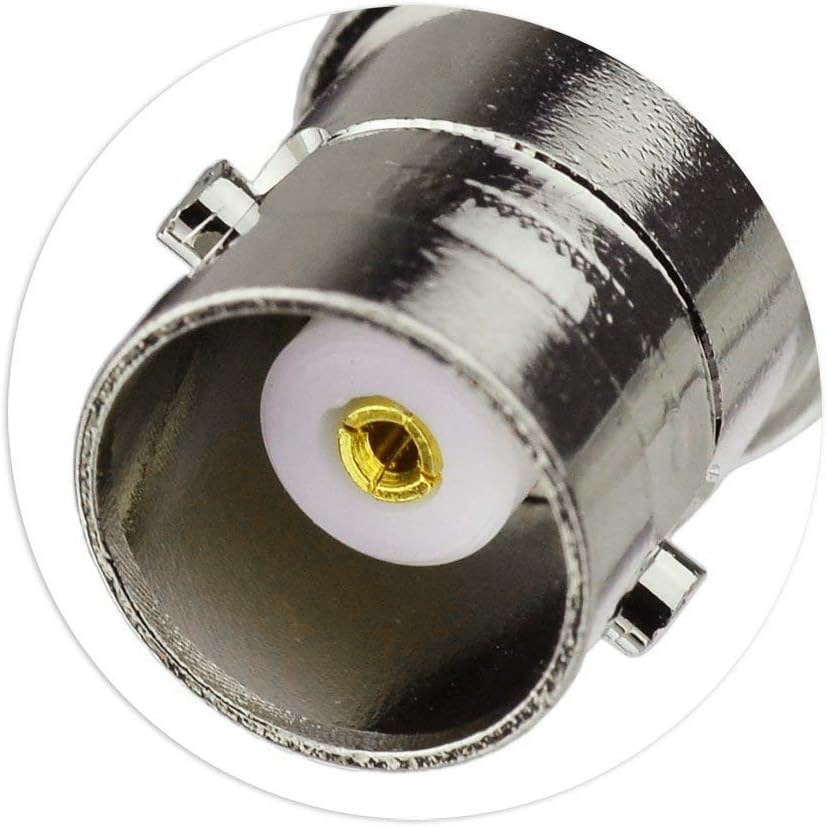 Cmple - BNC Female to Female Coupler Barrel Bayonet Connector Jack to Jack Adapter for RG59 RG6 RG11 Coaxial Cables, CCTV, Security Cameras, GPS