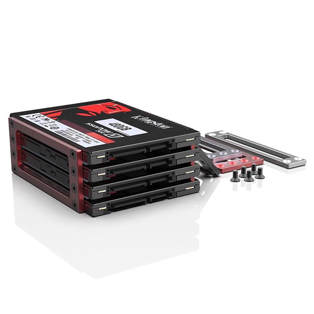2.5 inch Solid State Hard Disk SSD Aluminium Alloy Bracket ITX Computer case Built-in PC SSD HDD Bracket 3 Bays SATA PATA Computer Hard Disk Rack