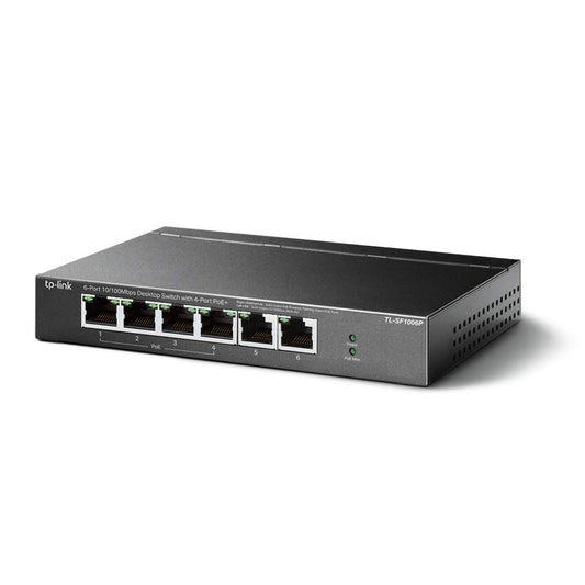 TP-Link TL-SF1006P, 6 Port Fast Ethernet 10 100Mbps PoE Switch
