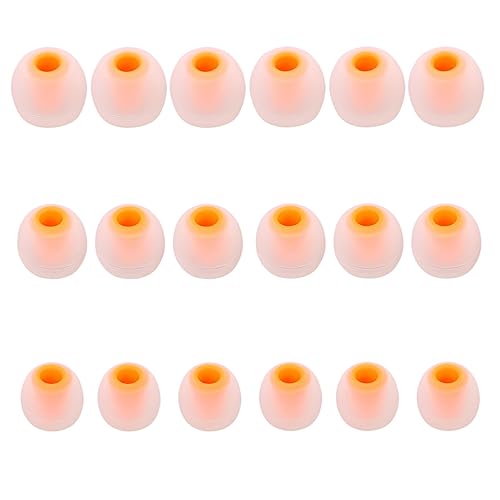MMYQXI Earbud Replacement Tips Silicone Earbud Tips Earbud Covers Fit for in-Ear Headphones (Inner Hole 3.8mm -5.1mm) Earbud Rubber Tips Eartips 9…