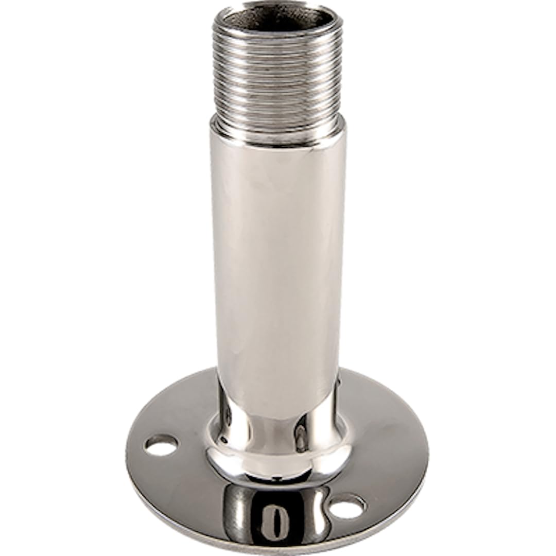 KJM M201, 4" Stainless Steel Antenna Mount with 1"-14 Thread