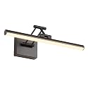 Joossnwell LED Picture Lights for Paintings Dimmable 15.5 Inch Long Hard-Wired Art Lights for Paintings Black Gallery Light with Adjustable Swing Arm