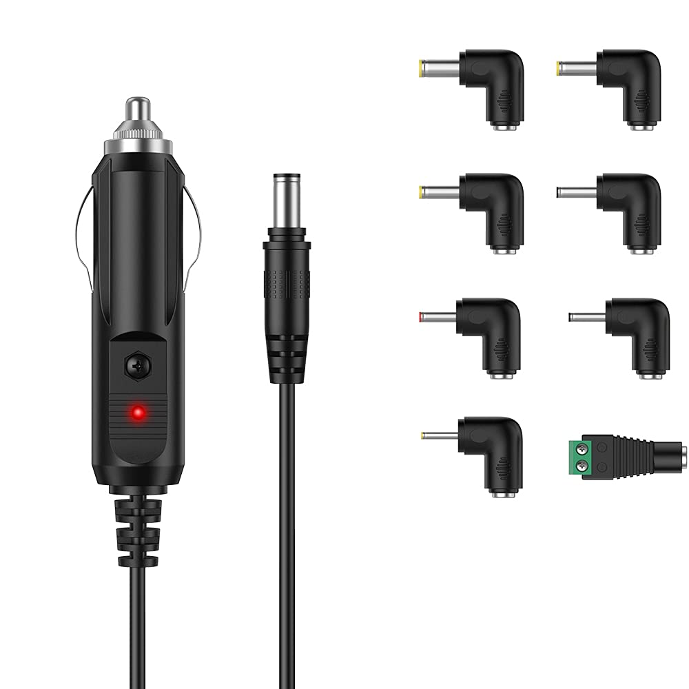 LIANSUM DC 12V 2A Car Charger Cigarette Lighter Compatible with Portable RCA DVD Player, Sylvania, DBPOWER, GPS, Bluetooth Speakers, Spectra S1…