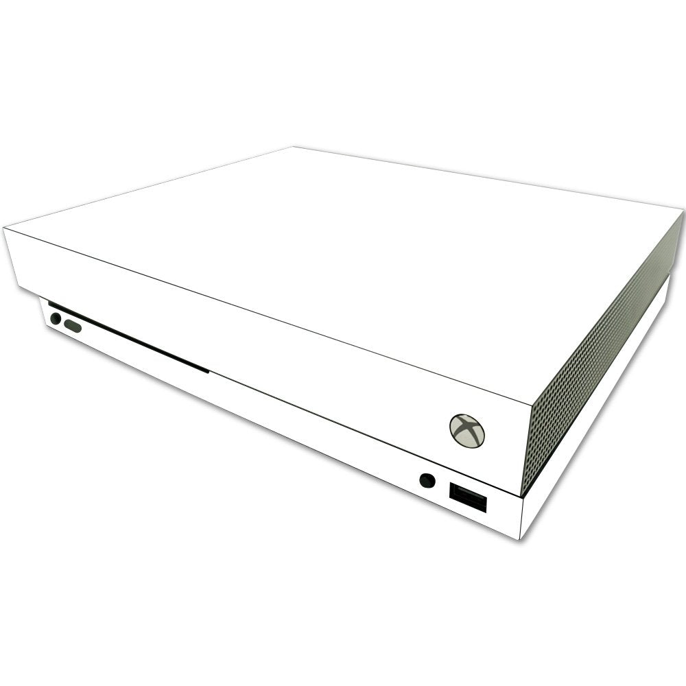 MightySkins Skin Compatible with Microsoft One X Console Only - Solid White | Protective, Durable, and Unique Vinyl Decal wrap Cover | Easy to Apply