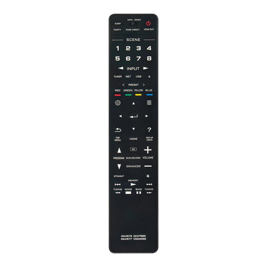 RAV577 VDQ4050 Replacement Remote Control for Yamaha AV Receiver Home Theater System in Living Rooms or Rooms, No Programming or Pairing Needed