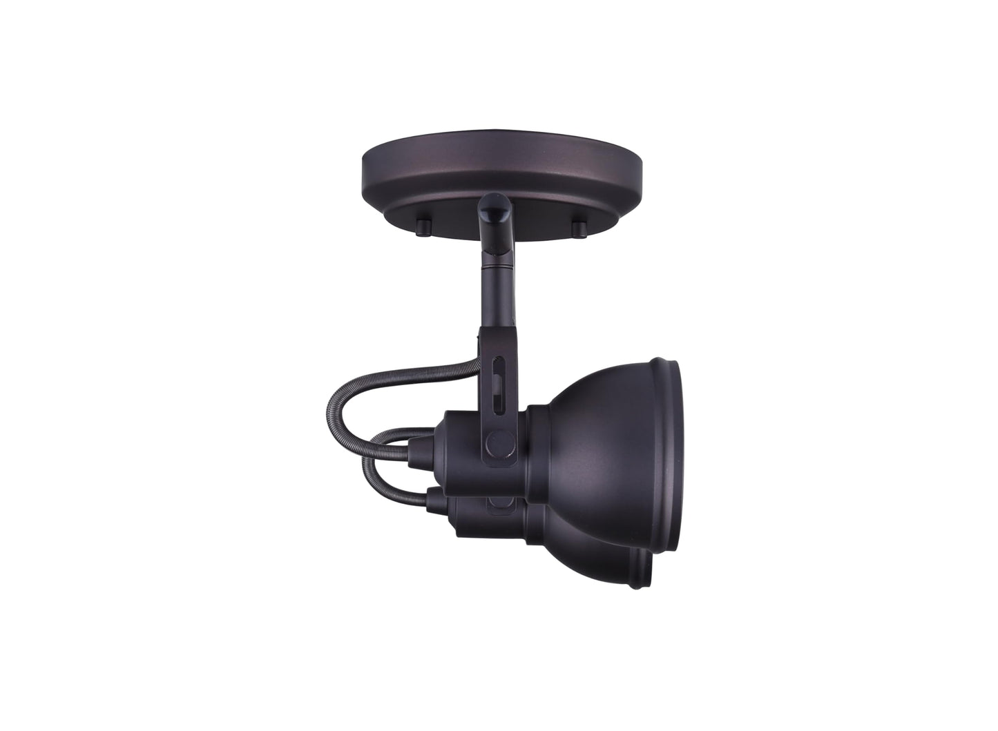 Canarm Polo 2-Light Track Lighting Fixture, Oil Rubbed Bronze, Modular Adjustable Heads, Modern Industrial Ceiling or Wall Mount for Living Room