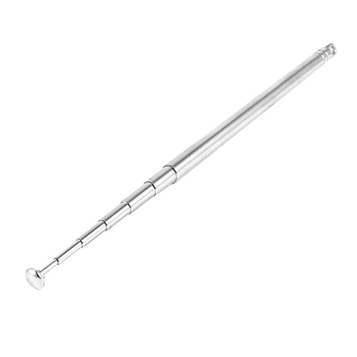 uxcell FM Radio Telescopic Antenna, Replacement Universal 75 cm 7 Sections Telescopic Antenna Aerial for Radio, TV, Portable AM Radios, Home Stereo