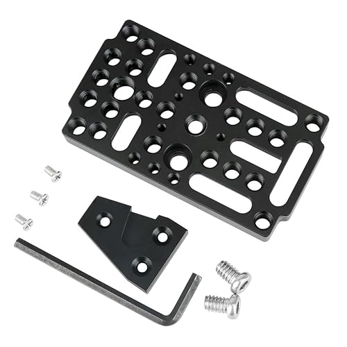 NICEYRIG Multifunctional Cheese Easy Plate Kit with V-Lock Male Adapter for Railblock, Dovetail and Short Rod