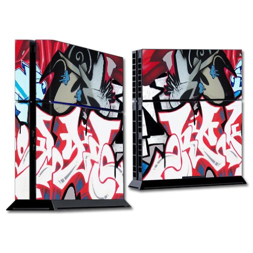 MightySkins Skin Compatible with Sony PS4 Console - Graffiti Mash Up | Protective, Durable, and Unique Vinyl Decal wrap Cover | Easy to Apply, Remove