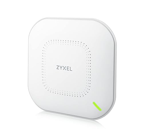 Zyxel True WiFi 6 AX1800 Wireless Gigabit Business Access Point | Mesh, Seamless Roaming, Captive Portal | WPA3 Security | NebulaFlex Hybrid Cloud |
