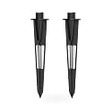 GOODSMANN 2PCS Metal Spikes Stakes with Male Thread 3/4-14NPSM 0.77IN for Low Voltage Landscape Lights Compatible with GOODSMANN Landscape Lights