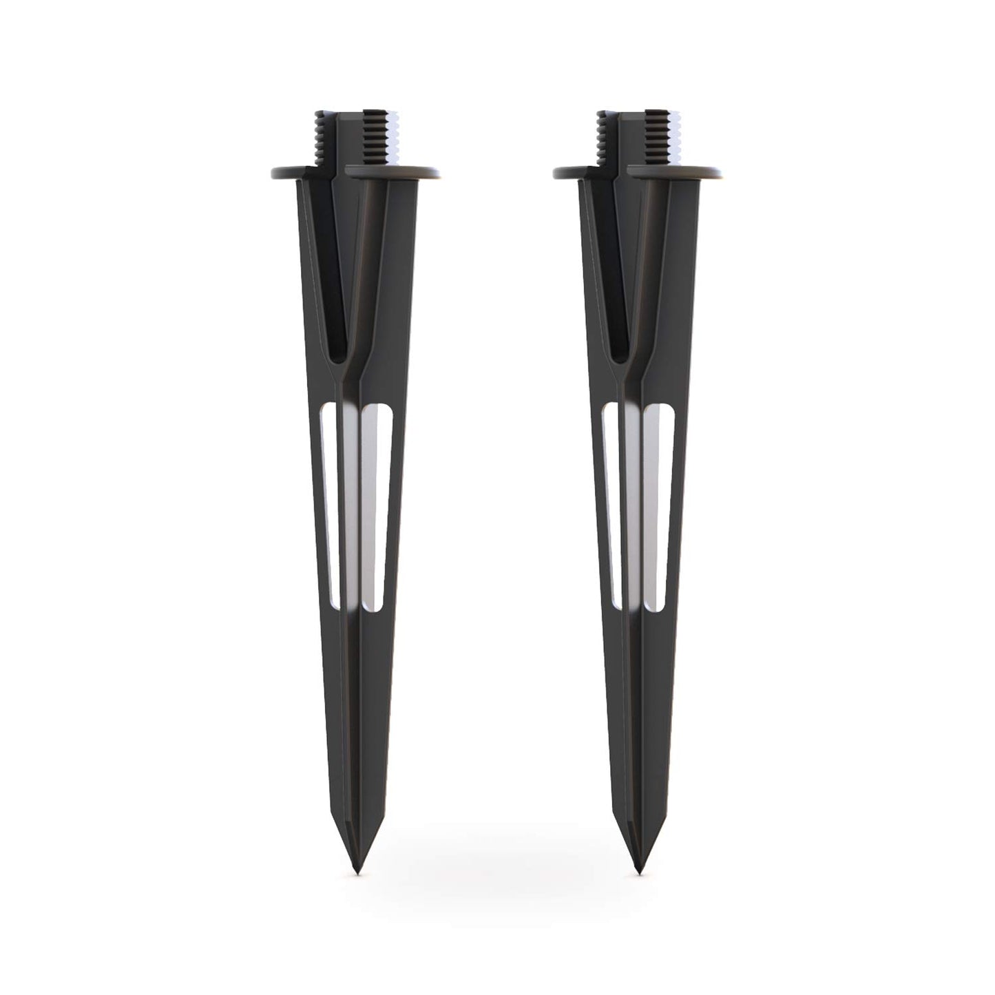 GOODSMANN 2PCS Metal Spikes Stakes with Male Thread 3/4-14NPSM 0.77IN for Low Voltage Landscape Lights Compatible with GOODSMANN Landscape Lights
