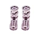 supmory 2pcs Right Angle UHF SO239 Female to BNC Male Coax shortwave Radio Adapter Connector