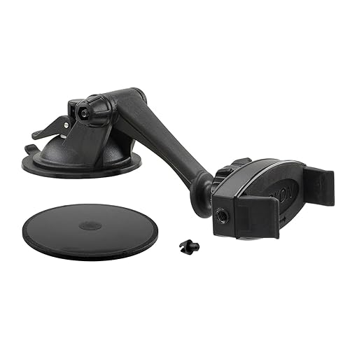 ARKON Mounts Mobile Grip 2 Phone Car Suction Mount | Strong Suction Mount | GPS Ready | 360° Adjustable Viewing | Compatible with iPhone, Samsung