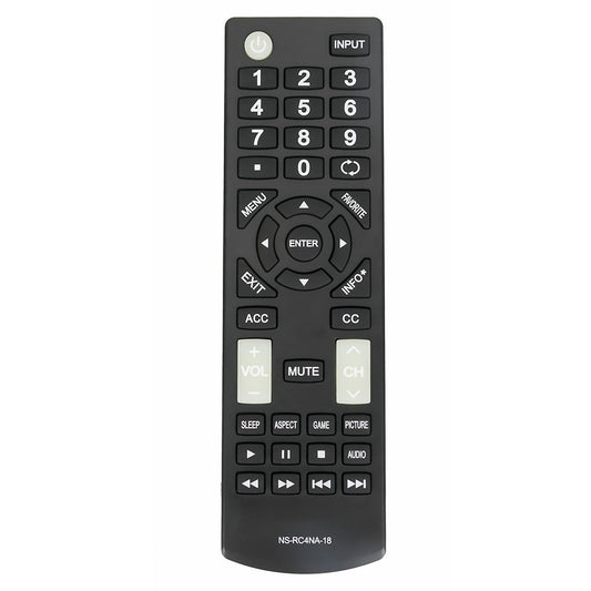 NS-RC4NA-18 Replaced Remote fit for Insignia TV NS-32D311NA17 NS-32D311MX17 NS-40D420NA18 NS-49D420NA18 NS-55D420NA18 NS-40D420MX18 NS-55D420MX18