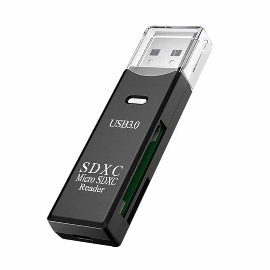 USB 3.0 2 in 1 HighSpeed Memory Card Reader Adapter for Micro SD SDXC TF T-Flash,for PC, Micro SD Card to USB Adapter for Camera Memory Card Reader