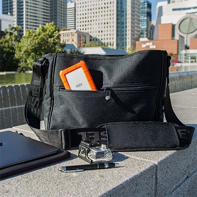 LaCie Rugged USB-C, 1TB, Portable External Hard Drive, Drop, Shock, Dust, Rain Resistant, for Mac & PC (STFR1000800)