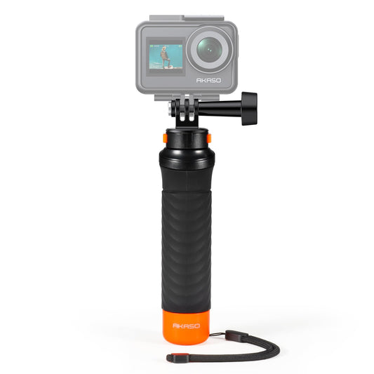 AKASO Waterproof Floating Hand Grip Action Camera Accessories for Gopro Hero 13/12/11/10/ 9/Max/DJI Osmo Action EK7000/Brave 4/Brave 7 LE/Brave 7
