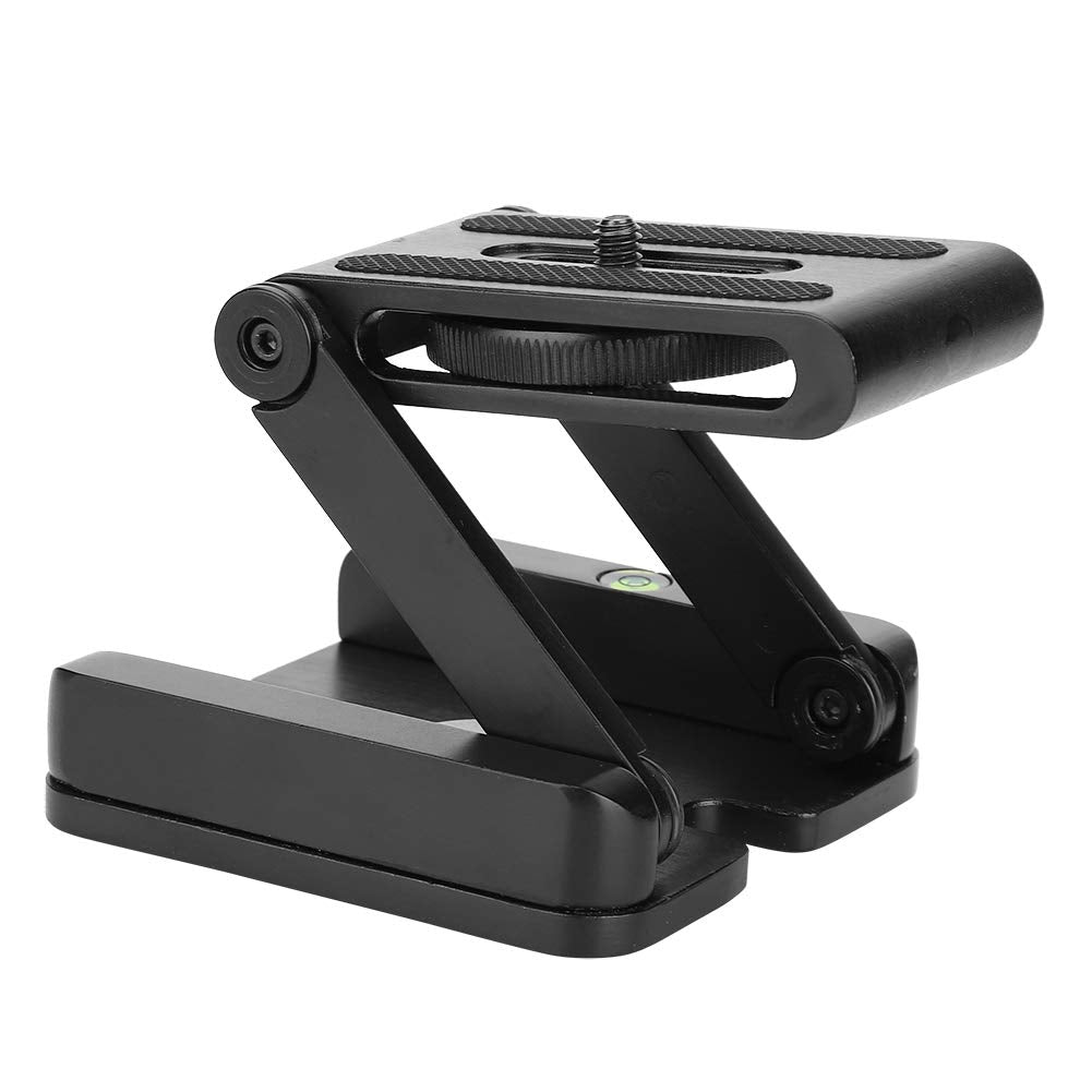 Z Flex Quick Release Plate, Black CNC Machined Aluminum Z Flex Tilt Head Folding Quick Release Plate Stand Mount for Tripod Camera Stabilizer, 3kg