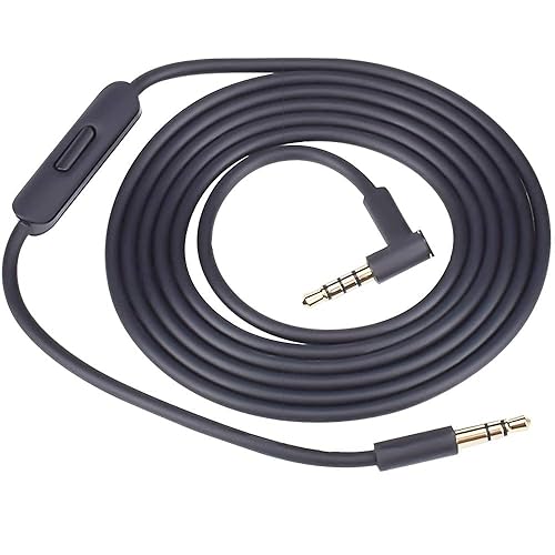 3.5mm to 3.5mm Replacement Solo 3 Audio Cable Cord Wire with in-line Microphone and Remote Control Compatible with Beats by Dr Dre…