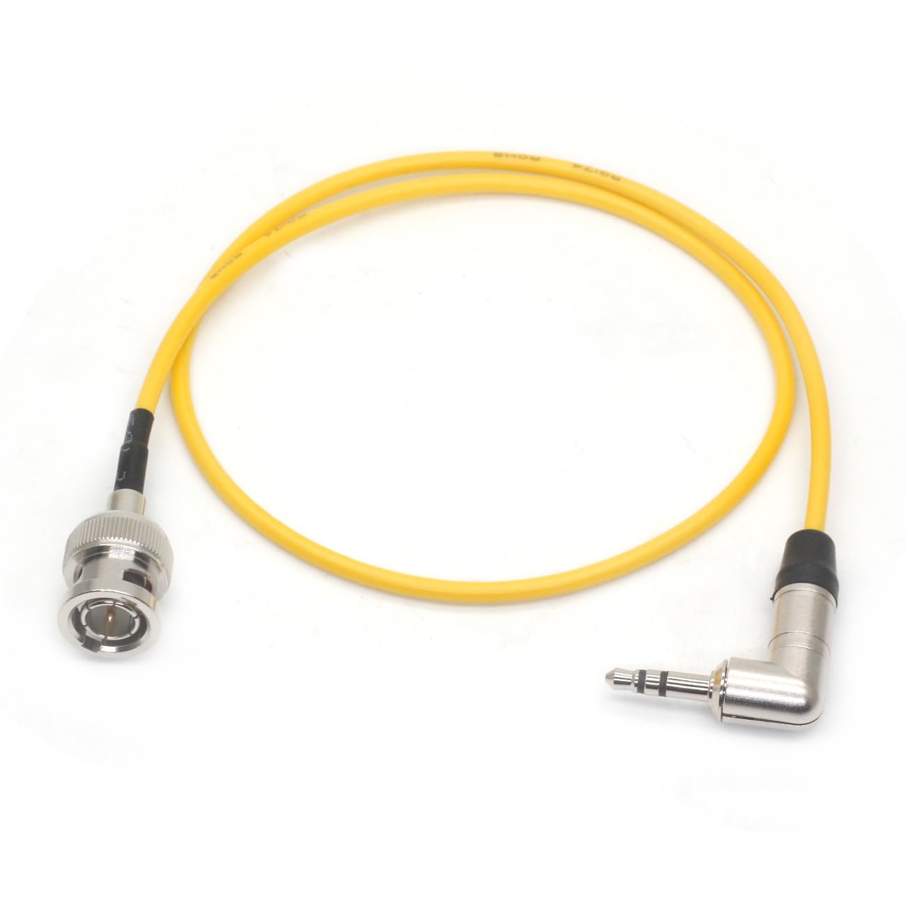 SZYingXian Timecode Cable Elbow 3.5mm to Straight/Right Angle BNC/SDI Cord for Canon C300/500, ARRI Amira, Zoom F8/F4, Blackmagic Pyxis, Sony Venice