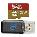 SanDisk MicroSD 256GB Extreme Memory Card Compatible with DJI Osmo 360 and Osmo Action 5 Pro Handheld Camera (SDSQXAV-256G-GN6MN) U3 A2 Bundle
