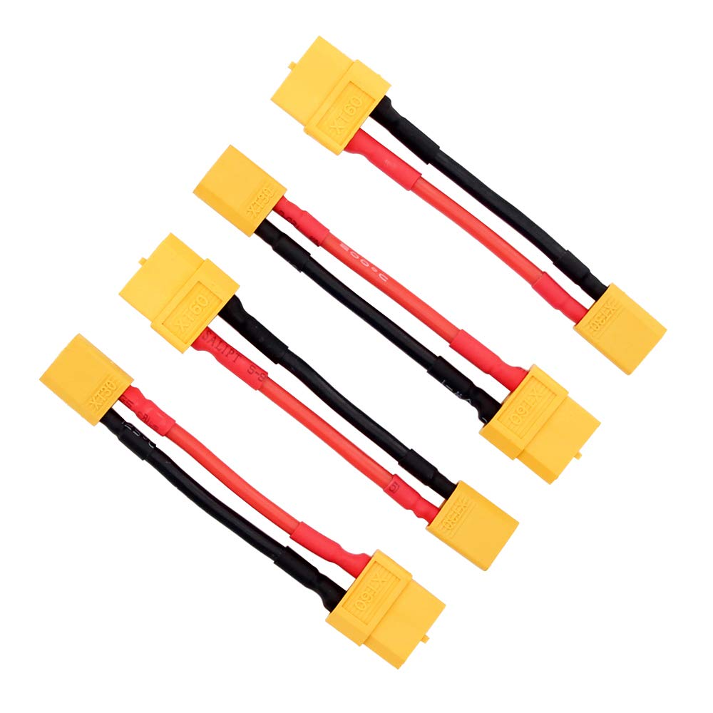4pcs Male XT30 to Female XT60 / XT-60 Connector Adapter with 16awg 5cm Wire(BDHI-91)