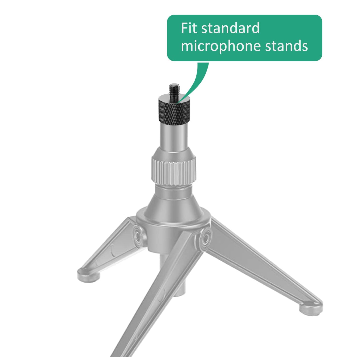Rigych 5/8 Female to 1/4 Male Mic Stand Adapter 4 Pcs 1/4 to 5/8 Mic Screw Adapter for Camera Mount Mic Mount Tripod Stand Monitor