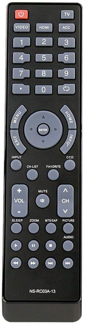 New NS-RC03A-13 Remote Control for Insignia LCD LED TV NS-32L120A13 NS-39E480A13