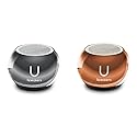 U Speakers Mini Mirror Portable Wireless Bluetooth Speaker with Magnetic Base, Mic & Selfie Remote Control Active Lifestyle Travel Home Office Bundle