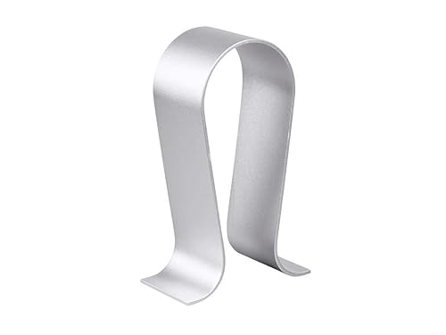 Monoprice Headphone Stand - Silver, Full Aluminum Construction, Solid and Stable, Fits Most Headphones