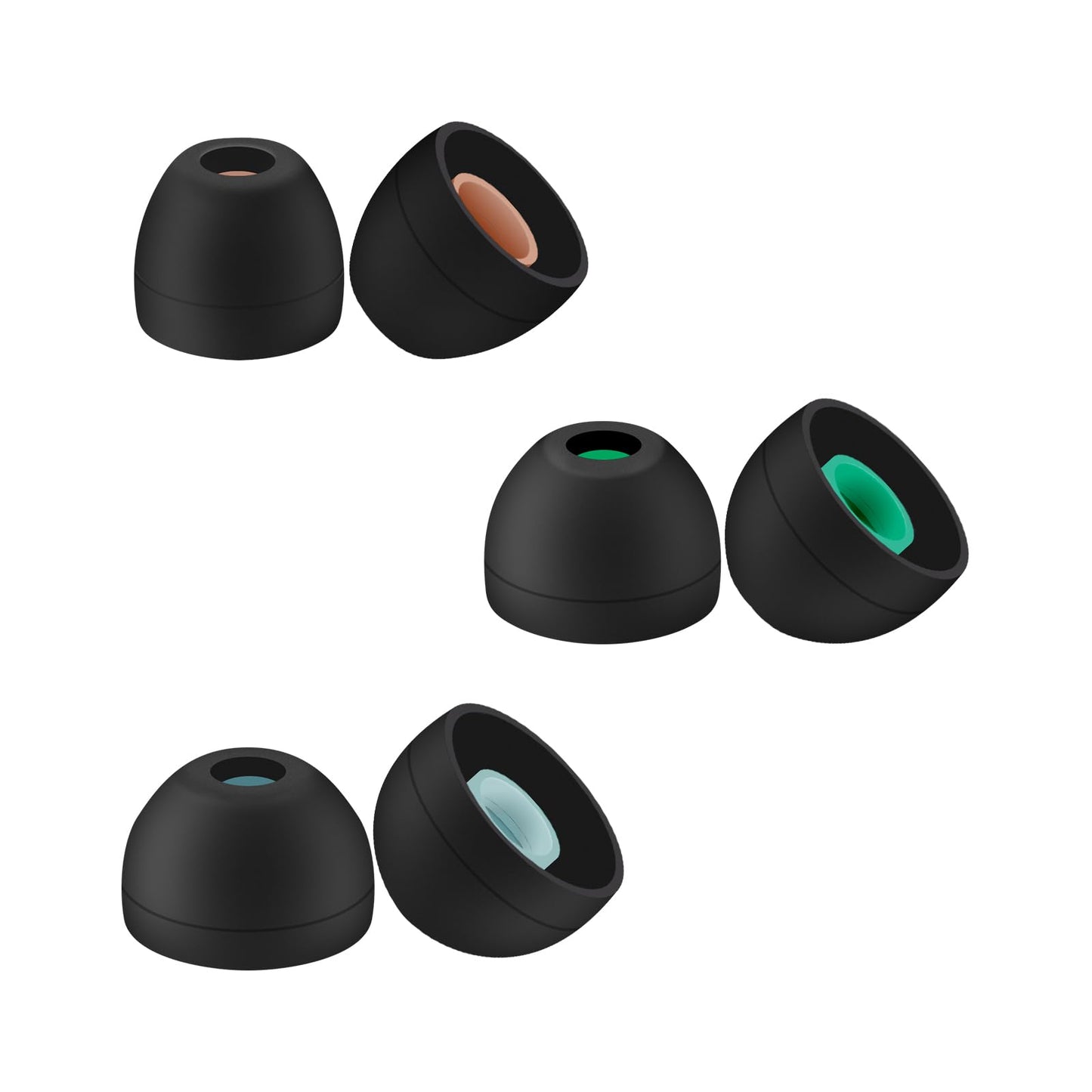 Klowcok Replacement Silicone Ear Tips for Sony WF-C700N / WF-C710N / WF-C510 / WF-C500 Wireless Earbuds, Compatible with Sony WI-C100 /WI-C200