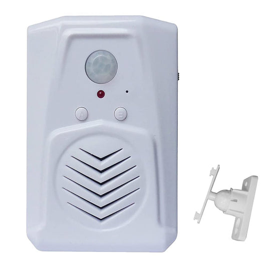 Replaceable Voice PIR Infrared Motion Sensor Activated MP3 Audio Files to Play Speech for Welcome Doorbell,Shop Store,Halloween,Christmas,Sound Player