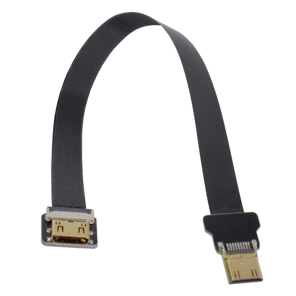 xiwai CYFPV Mini HDMI Male to Mini HDMI Female Extension FPC Flat Cable 1080P for FPV HDTV Multicopter Aerial Photography (0.2m)