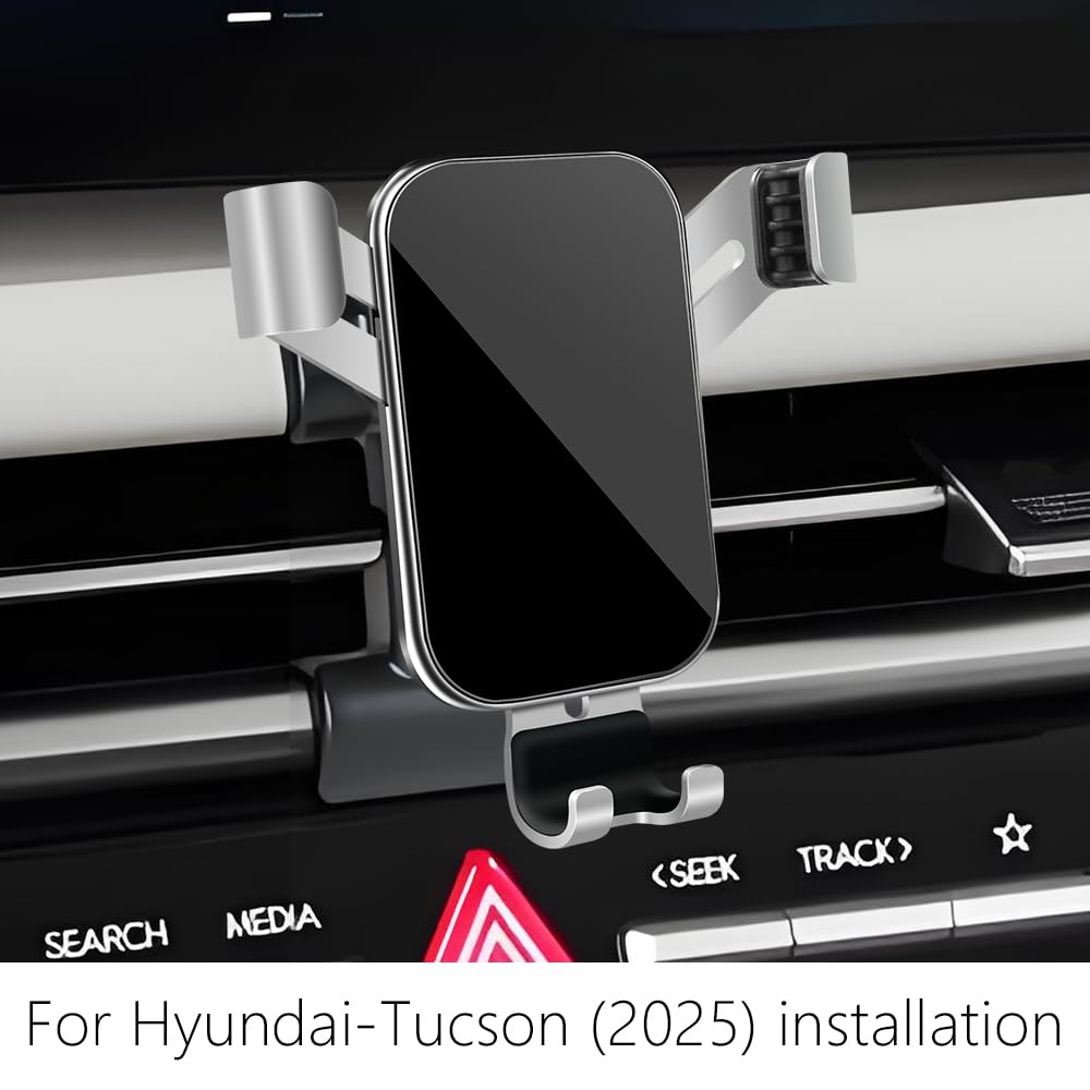 LUNQIN Car Phone Holder for Hyundai Tucson 2025 2026 and Hyundai Santa Cruz 2025 2026 Auto Interior Accessories Best Cell Phones Mount Cellphone