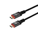 Monoprice 8K Certified Ultra High Speed HDMI Cable - 25 Feet - Black | Braided - HDMI 2.1, 8K@60Hz, 4k@120Hz, 48Gbps, HDR, VRR, CL3 in-Wall Rated