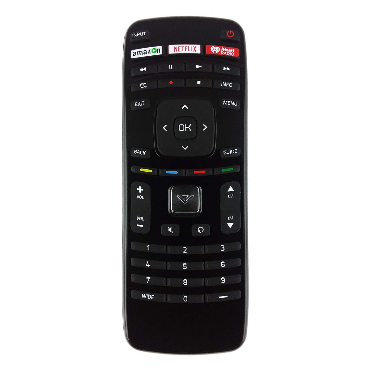 Vizio XRT112 Factory Original Replacement Smart TV Remote Control (Amazon/Netflix/iHeartRadio) - New 2018 Model