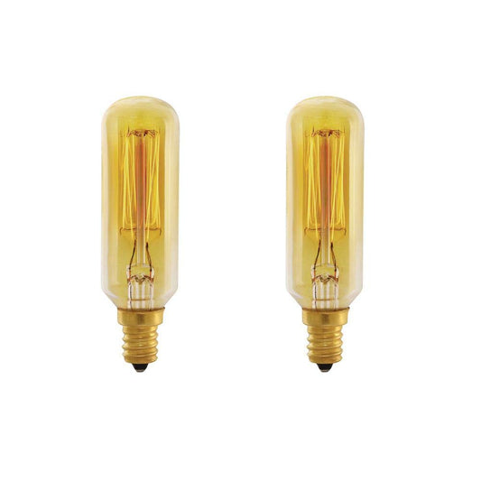 Feit Electric 40-Watt T8 Dimmable Incandescent Amber Vintage Edison Light Bulb