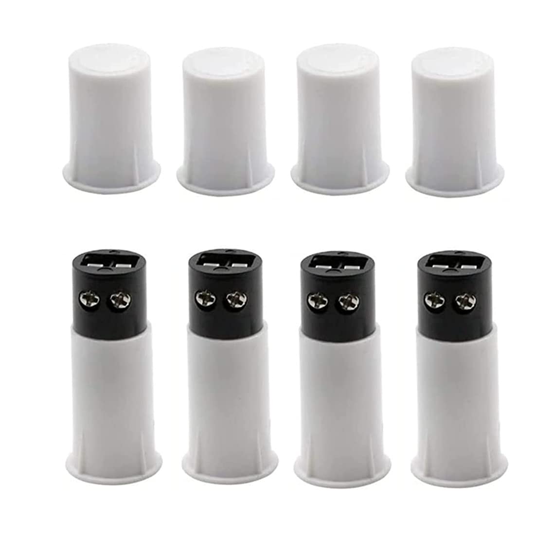 bnafes MC-33C NC Magnetic Reed Switch Recessed Door Window Alarm, Magneti Door Switch, Contact Sensor, for Home Security and Burglar Alarm Systems (4